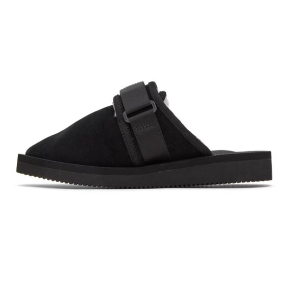 SUICOKE Black ZAVO-Mab Slip-on Sandals - Picture 2 of 15